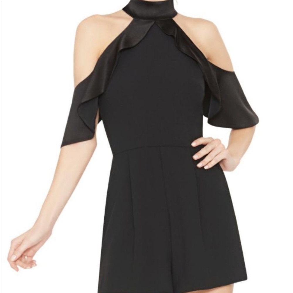 Alice + Olivia Roseline Cold Shoulder Romper